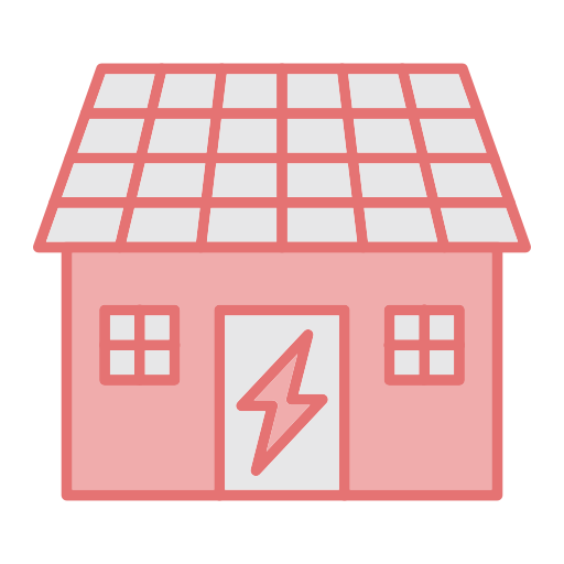 casa solare Generic color lineal-color icona
