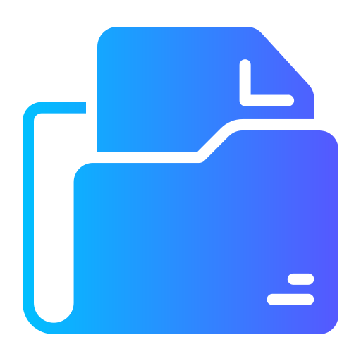 파일 폴더 Generic gradient fill icon
