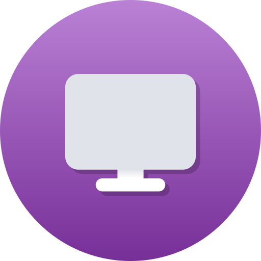 Computer Generic gradient fill icon