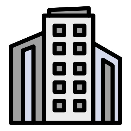 都市の建物 Generic color lineal-color icon