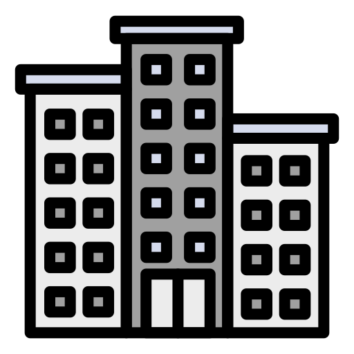 bâtiment de la ville Generic color lineal-color Icône