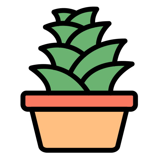 Суккулентное растение Generic color lineal-color иконка