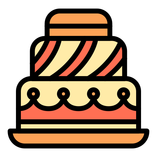 pastel de boda Generic color lineal-color icono