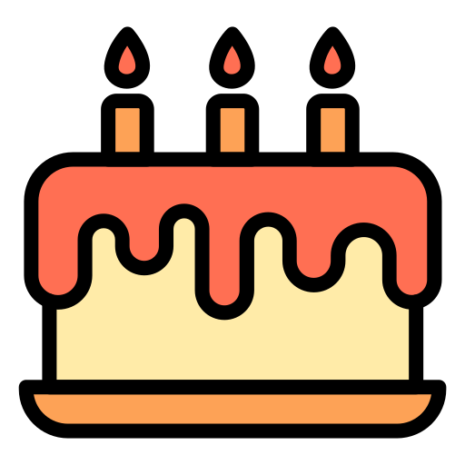 torta di compleanno Generic color lineal-color icona