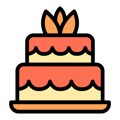 Celebration cake Generic color lineal-color icon