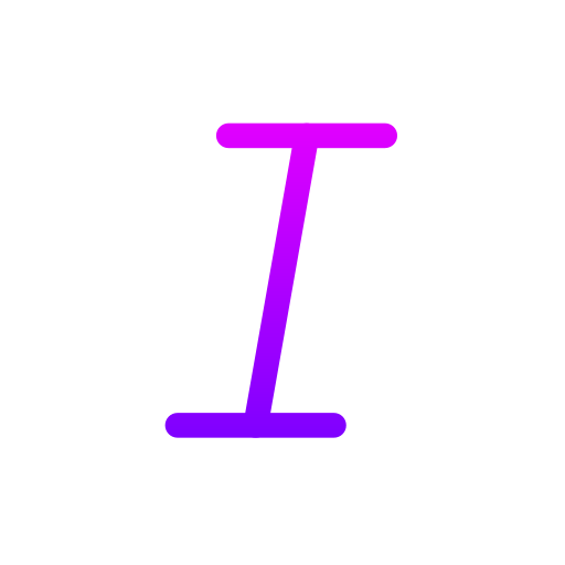 kursiv Generic gradient outline icon