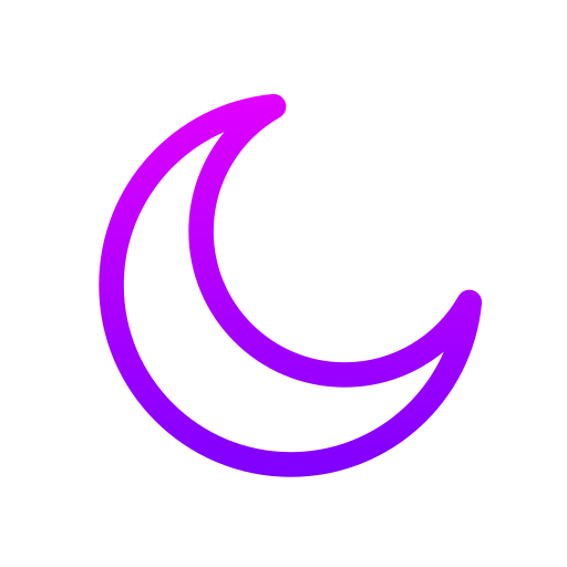 luna Generic gradient outline icona