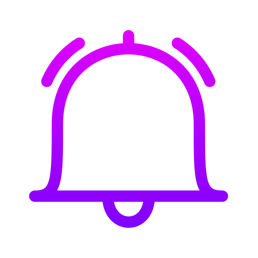 알림 Generic gradient outline icon