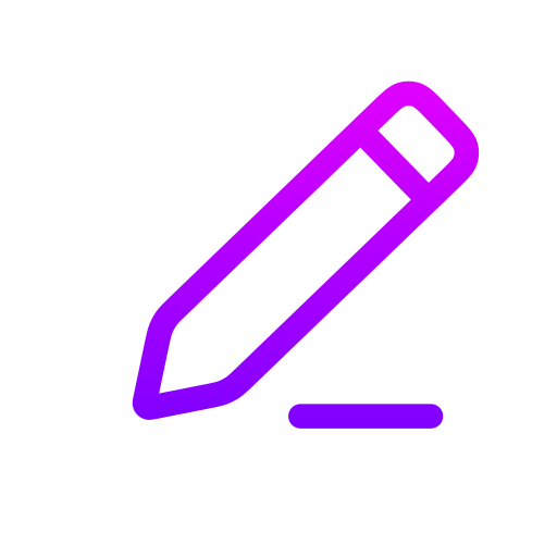 Pen Generic gradient outline icon