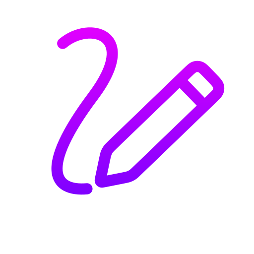 鉛筆 Generic gradient outline icon