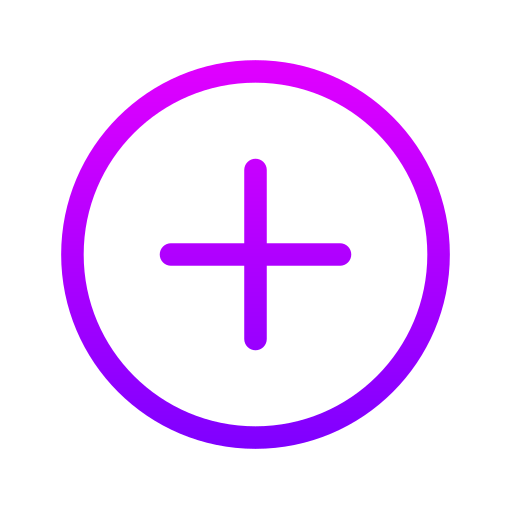 プラス Generic gradient outline icon