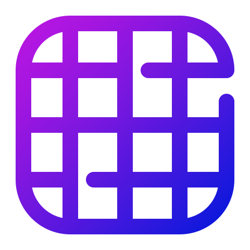 그리드 Generic gradient outline icon