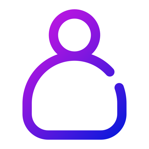 User Generic gradient outline icon