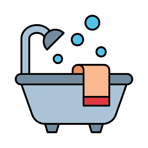 Bathtub Generic color lineal-color icon