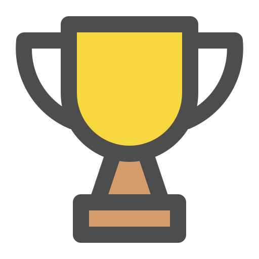 Trophy Generic color lineal-color icon