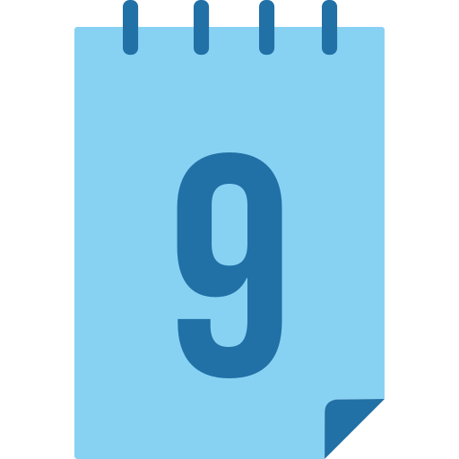 dziewięć Generic color fill ikona