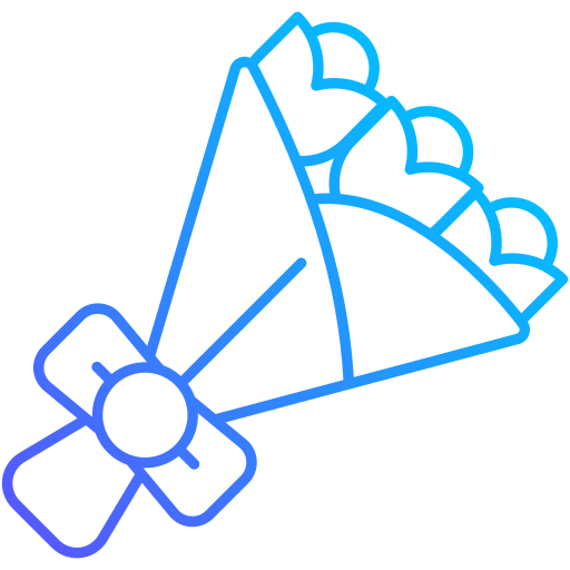 bloemen Generic gradient outline icoon