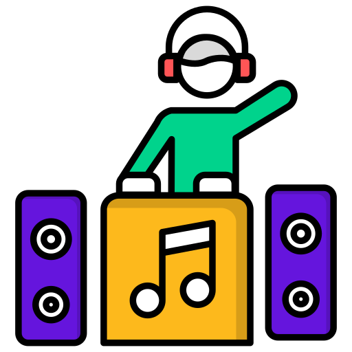 dj Generic color lineal-color icon