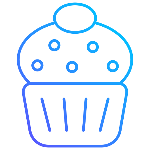 muffin Generic gradient outline Icône