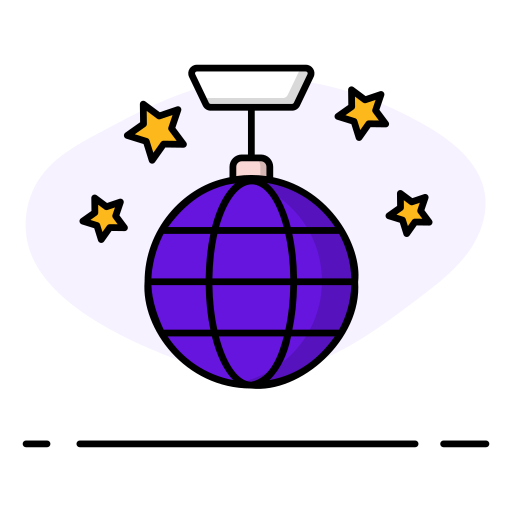 Зеркальный шар Generic color lineal-color иконка