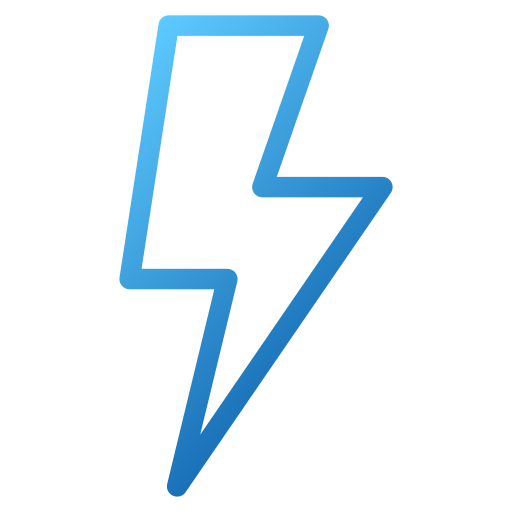 Thunderbolt Generic gradient outline icon