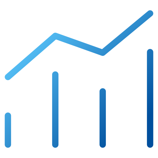 statistiche Generic gradient outline icona