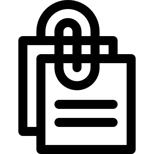 büroklammer Basic Rounded Lineal icon