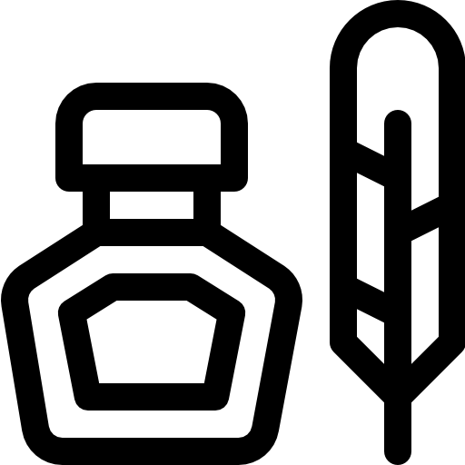 インク Basic Rounded Lineal icon