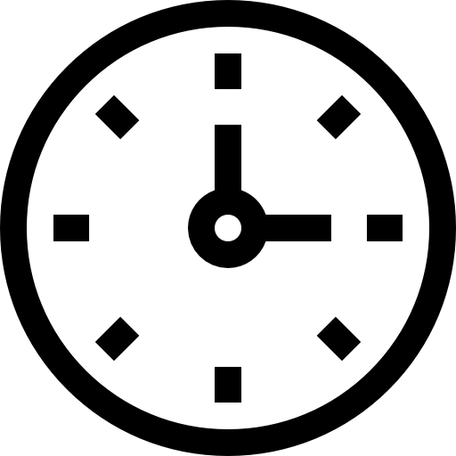 reloj Basic Straight Lineal icono