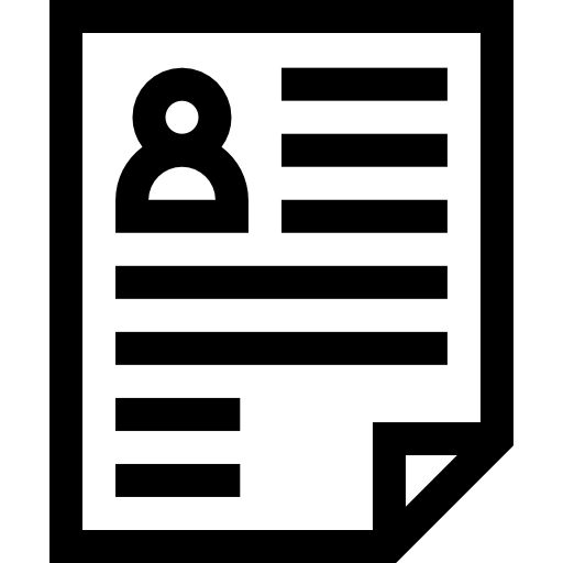 cv Basic Straight Lineal icono