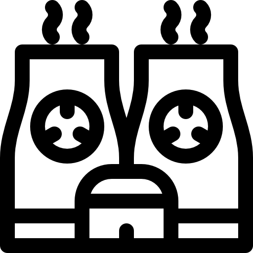 원자력 발전소 Basic Rounded Lineal icon
