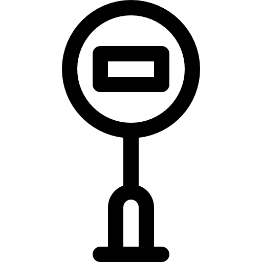 Знак СТОП Basic Rounded Lineal иконка
