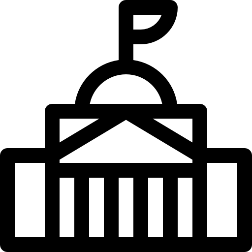Ратуша Basic Rounded Lineal иконка
