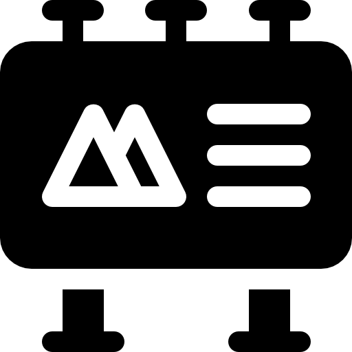 cartelera Basic Rounded Filled icono
