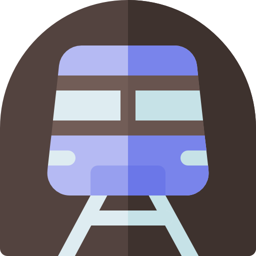 Railway Basic Rounded Flat icon