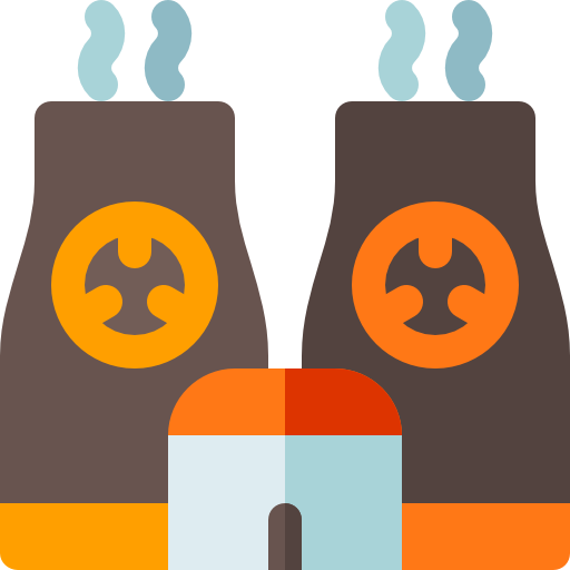 Атомная Электростанция Basic Rounded Flat иконка