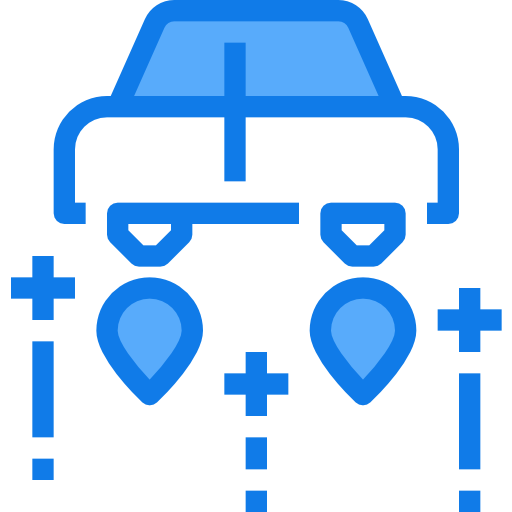 voiture volante Justicon Blue Icône