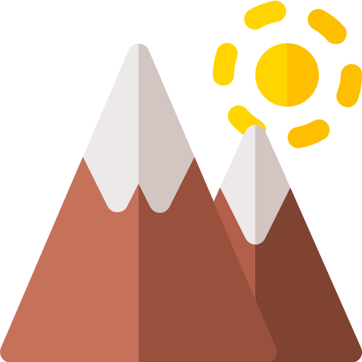 Mountain Basic Rounded Flat icon