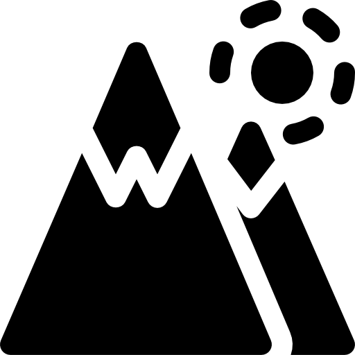 montagna Basic Rounded Filled icona