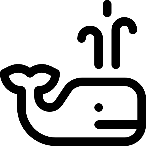 płetwal błękitny Basic Rounded Lineal ikona
