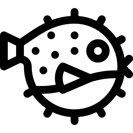 poisson-globe Basic Rounded Lineal Icône