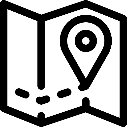 mapa Basic Rounded Lineal ikona