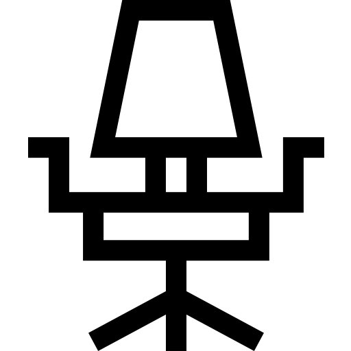 デスクチェア Basic Straight Lineal icon