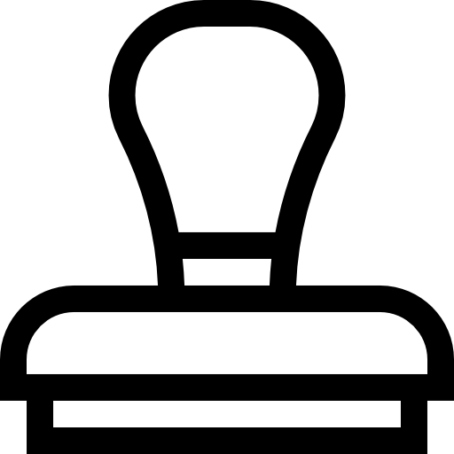 timbro Basic Straight Lineal icona