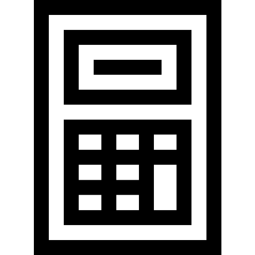calcolatrice Basic Straight Lineal icona