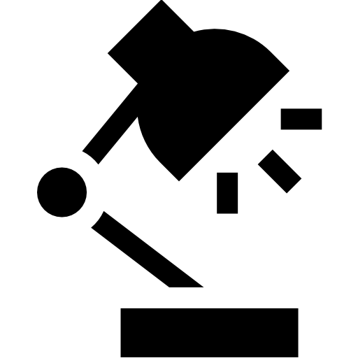 데스크 램프 Basic Straight Filled icon