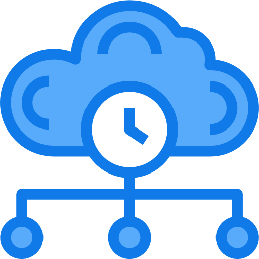 cloud computing Justicon Blue icoon