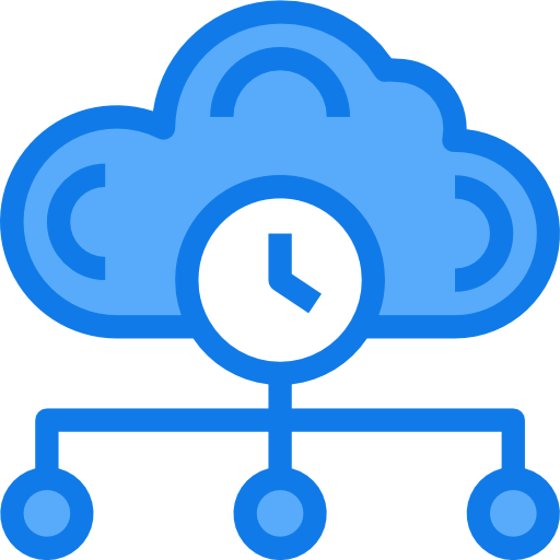 Cloud computing Justicon Blue icon