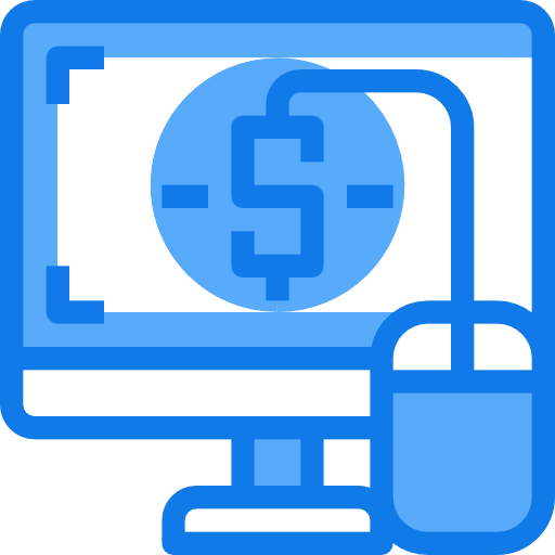 pay per click Justicon Blue icon