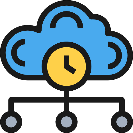 Cloud computing Justicon Lineal Color icon